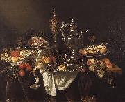 Banquet still life Abraham van Beijeren